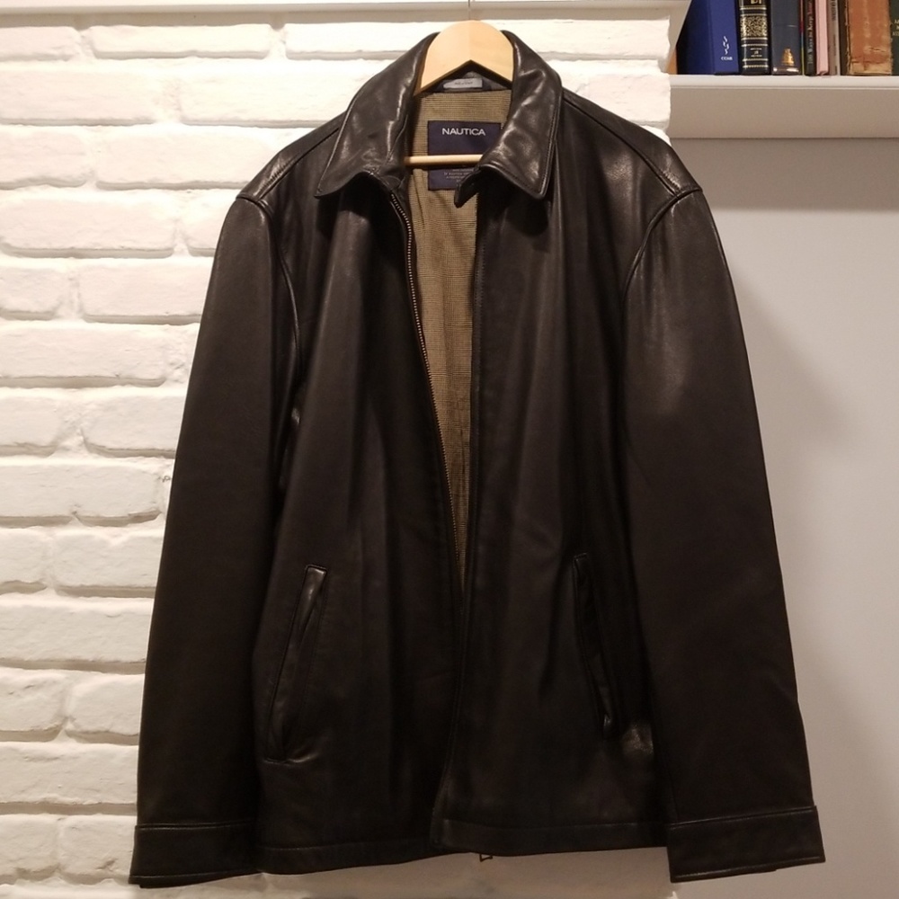 Men's Nautica Leather Jacket